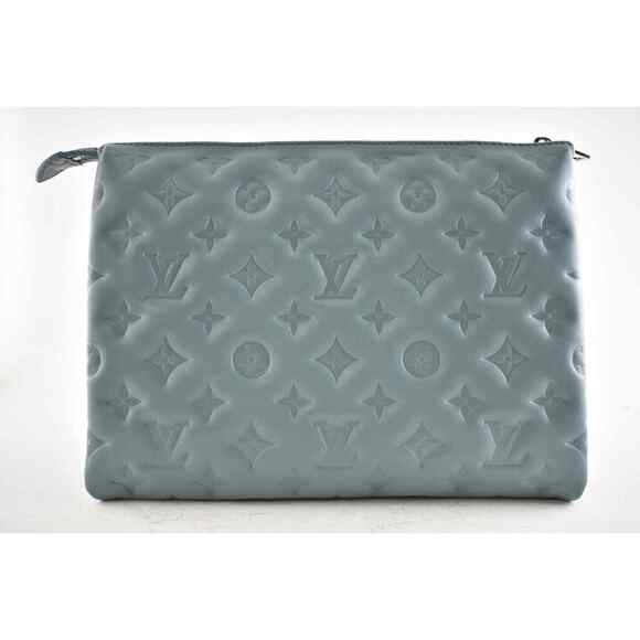 Louis Vuitton Coussin PM Blue Glacier Silver Chain Strap Shoulder Crossbody Bag - Picture 6 of 12